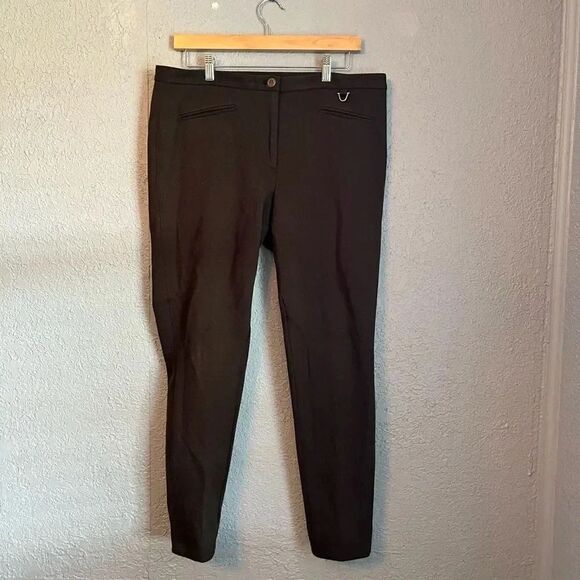 Talbots Dalton Riding Pants Skinny Ankle Dark Green Size 12 - Picture 1 of 5